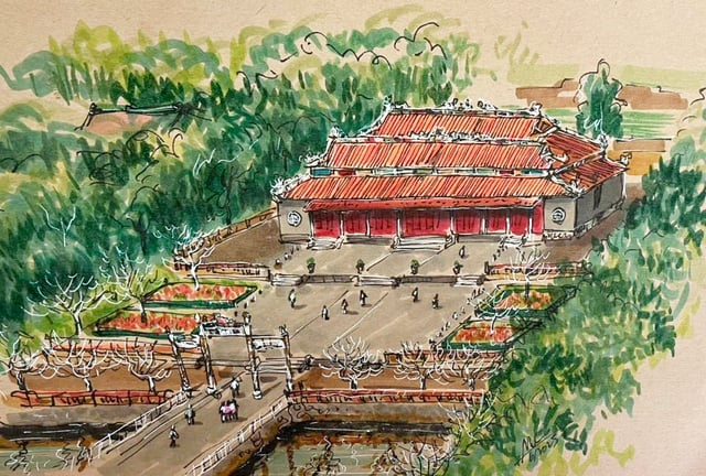 Ngôi điện dát hơn 20.000 lá vàng để trang trí- Ảnh 1.