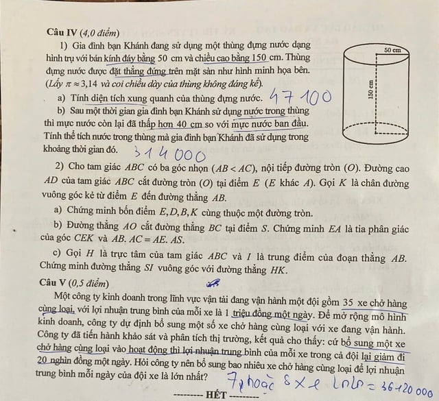 Đề thi lớp 10 môn toán của Hà Nội- Ảnh 2.