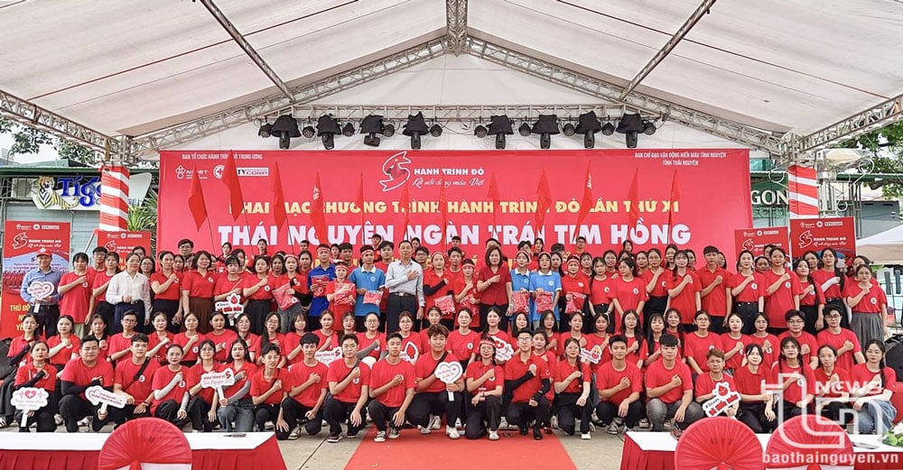 Các đại biểu, đoàn viên thanh niên, tình nguyện viên tham gia chương trình.