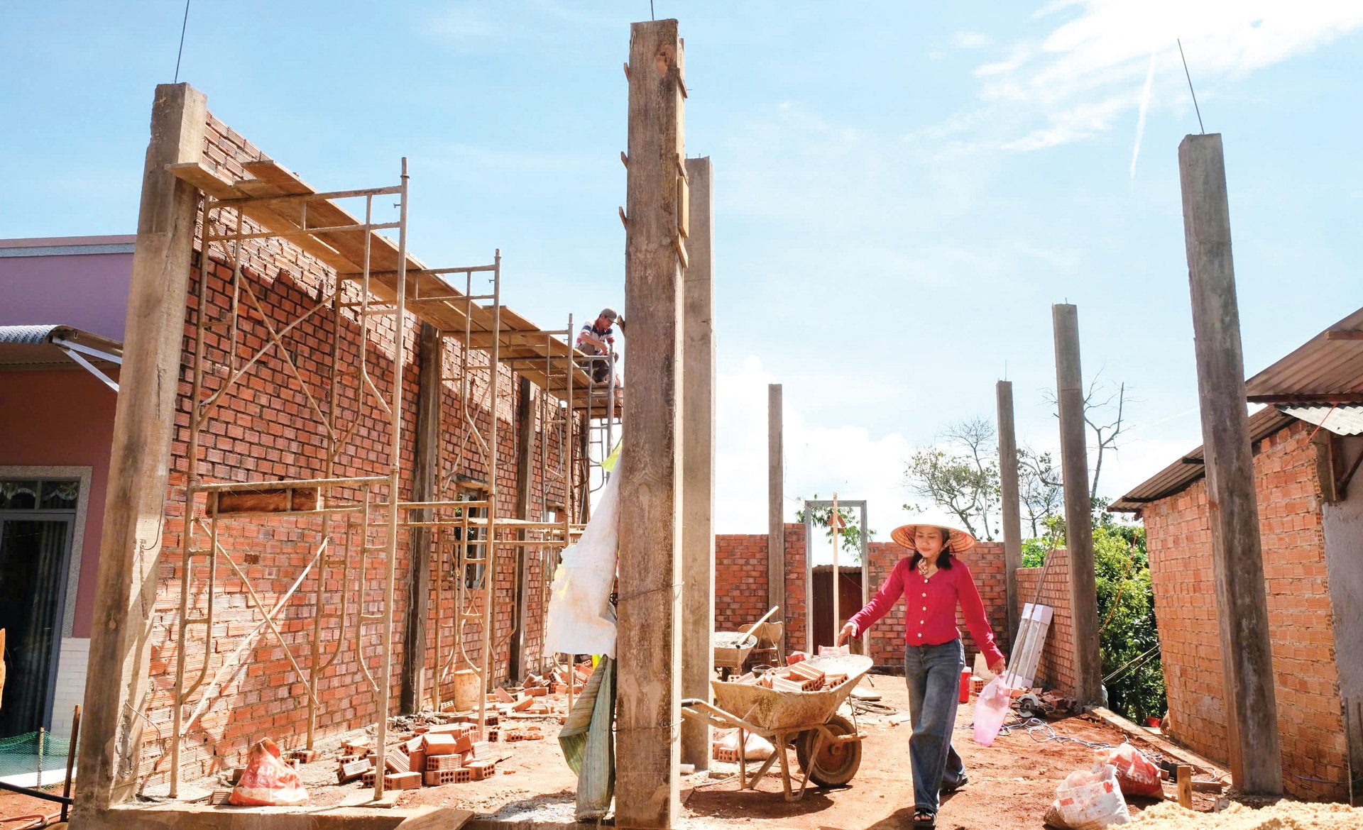 Công trình xóa nhà tạm ở xã  Đinh Lạc, huyện Di Linh