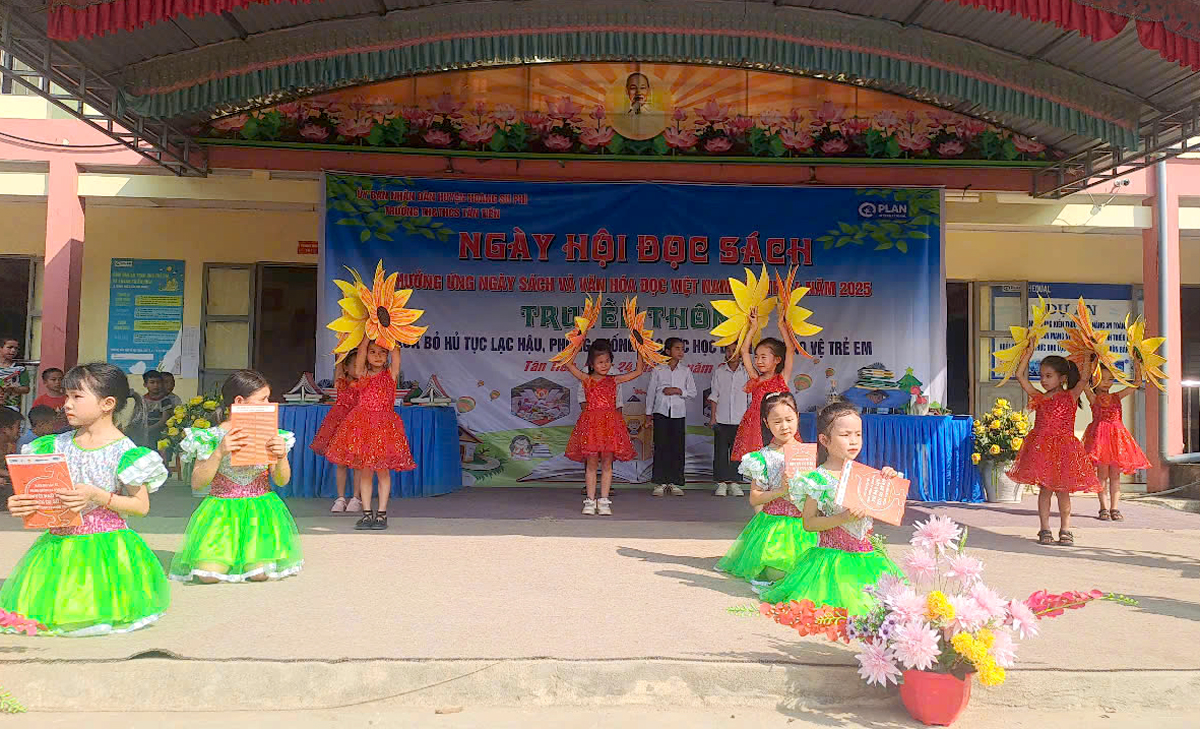 Communication on preventing school violence and protecting children at Tan Tien Primary and Secondary School (Hoang Su Phi)