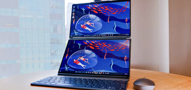 Lenovo ra mắt dòng laptop màn hình kép Yoga Book 9i - Ảnh 1.