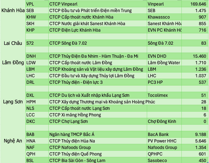 Những công ty lớn nhất trên sàn chứng khoán của 34 tỉnh thành sau sáp nhập - 5