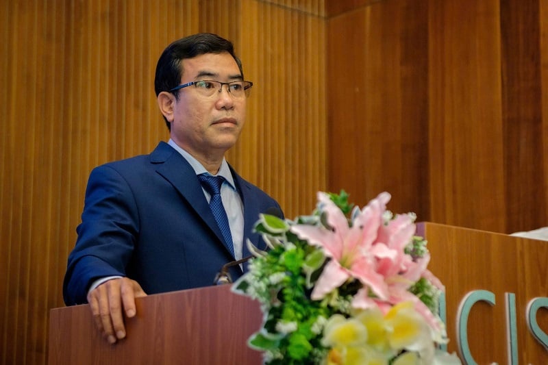 TS Nguyễn Hữu Hà – Phó Giám đốc Sở KH&CN tỉnh Bình Định, phát biểu khai mạc.