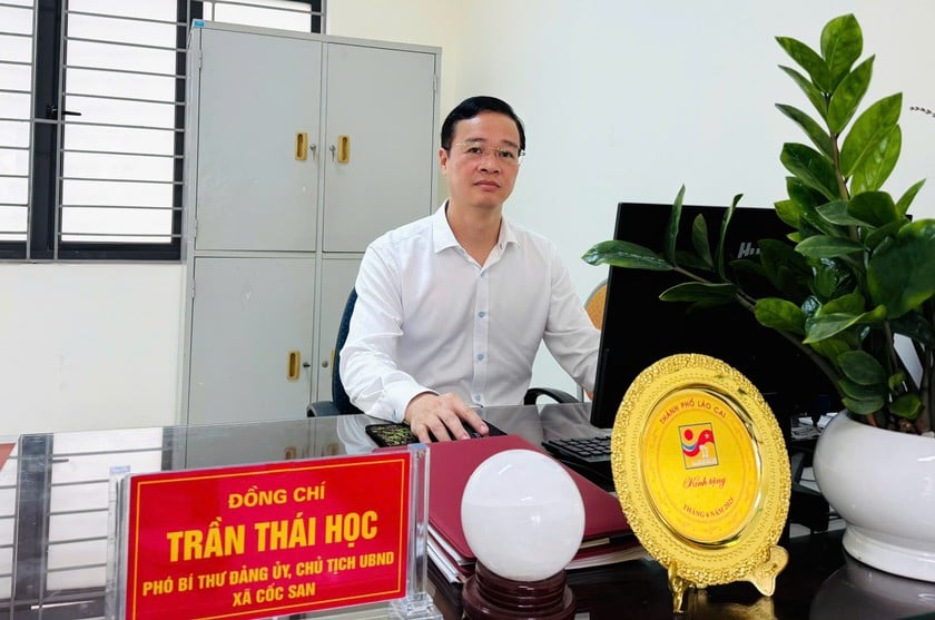 Ông Trần Thái Học, Chủ tịch UBND xã Cốc San