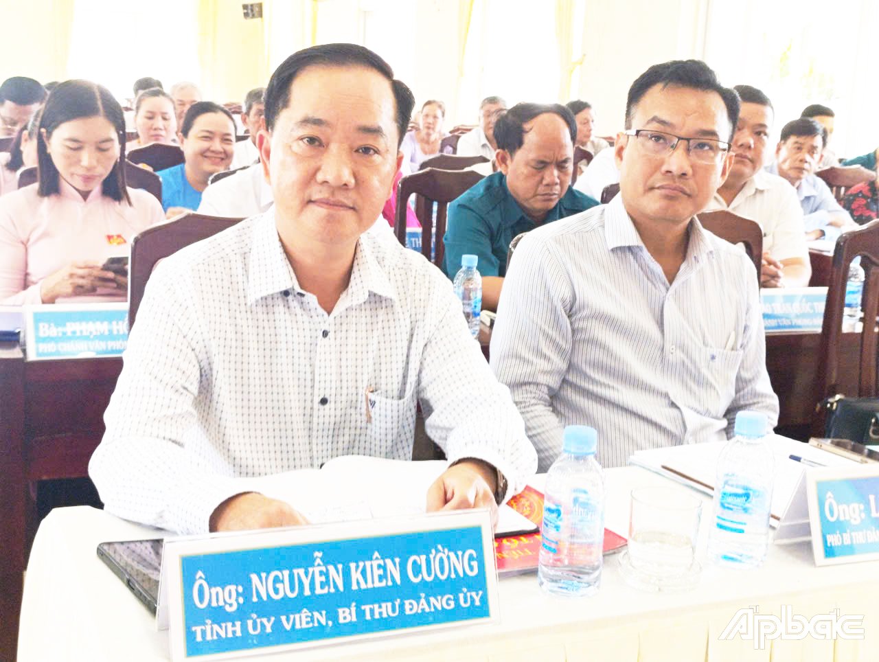 Đồng chí Nguyễn Kiên Cường, Tỉnh ủy viên, Bí thư Đảng ủy phường dự hội nghị lần thứ nhất HĐND phường Trung An