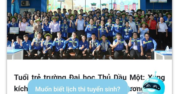 Thu Dau Mot University의 가상 입학 지원으로 더욱 편리하게