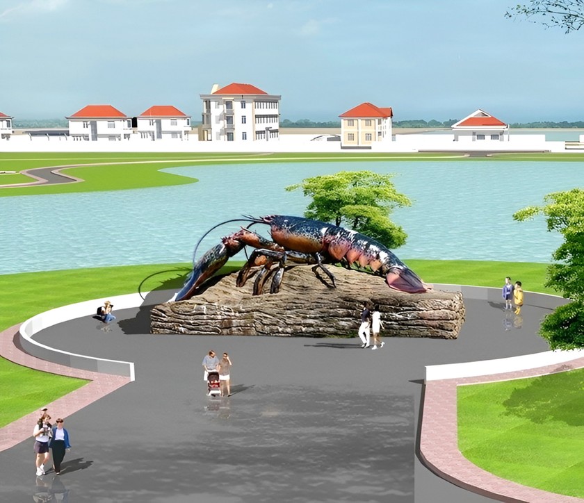 Phối cảnh Khu nông nghiệp ứng dụng công nghệ cao phát triển tôm Bạc Liêu (hơn 400 ha) tiếp tục phát huy vai trò hạt nhân đổi mới sau hợp nhất, thu hút doanh nghiệp lớn đến đầu tư, chuyển giao công nghệ.