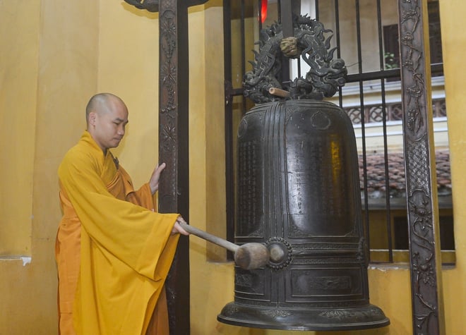 3 hồi chuông trống bát nhã lịch sử tại chùa Quán Sứ- Ảnh 1.