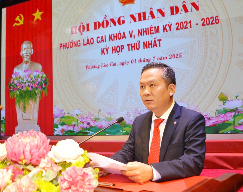 Ông Nguyễn Quốc Huy, Bí thư Đảng ủy phường Lào Cai