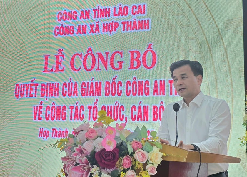Ông Đoàn Ngọc Tuyến, Bí thư Đảng ủy xã Hợp Thành