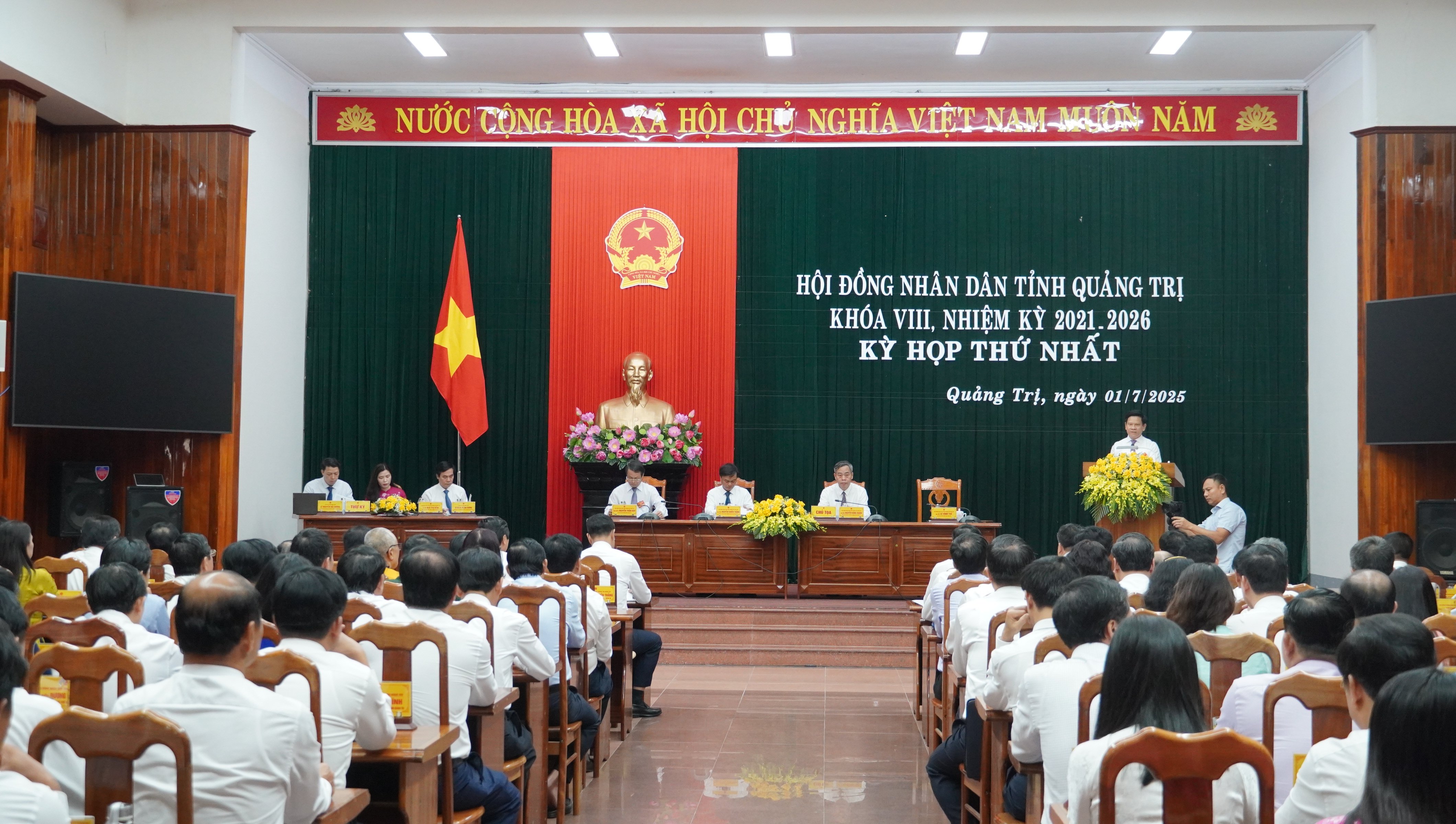 Kỳ họp thứ nhất HĐND tỉnh Quảng Trị (mới), khóa VIII: Kiện toàn bộ máy chính quyền địa phương sau hợp nhất