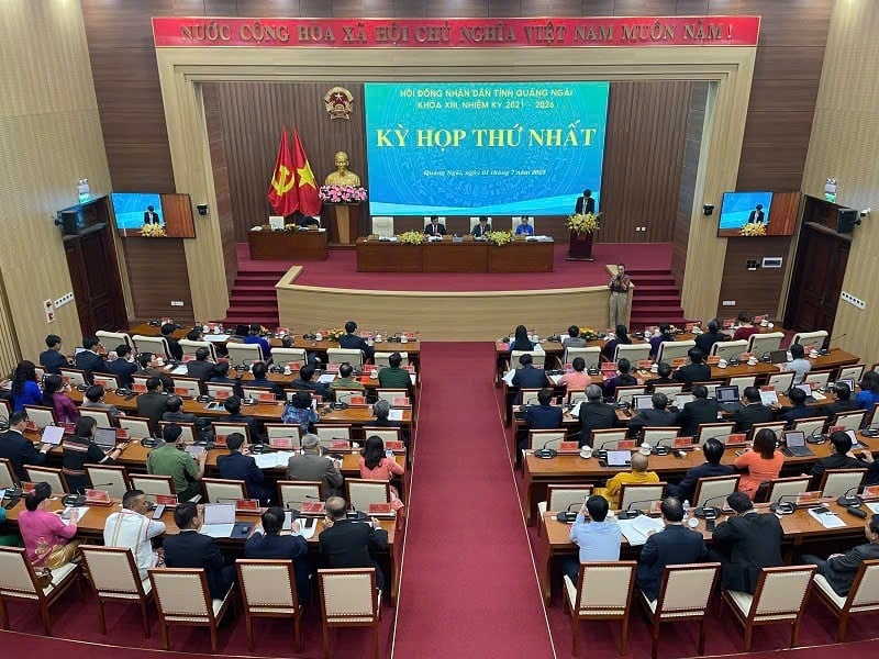 Quảng Ngãi tổ chức kỳ họp thứ nhất sau khi sắp xếp đơn vị hành chính theo Nghị quyết của Quốc hội