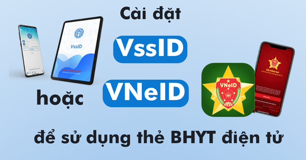 インフォグラフィック: 携帯電話に VssID または VNeID アプリケーションをインストールする手順