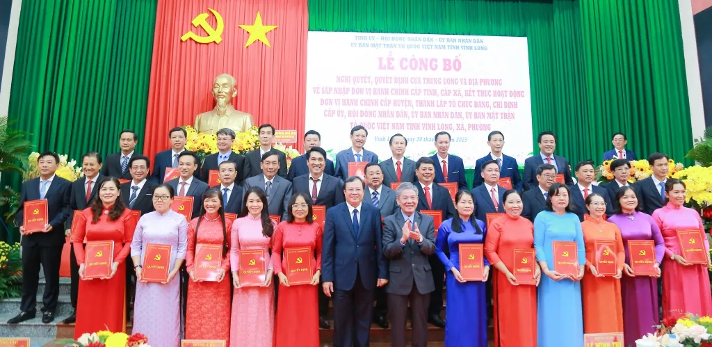 Danh sách Bí thư Đảng ủy 124 xã, phường tỉnh Vĩnh Long