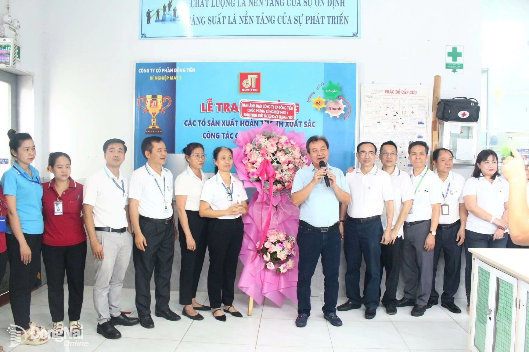 Một doanh nghiệp may mặc tại Đồng Nai chi 3,35 tỷ đồng thưởng ‘nóng” cho người lao động