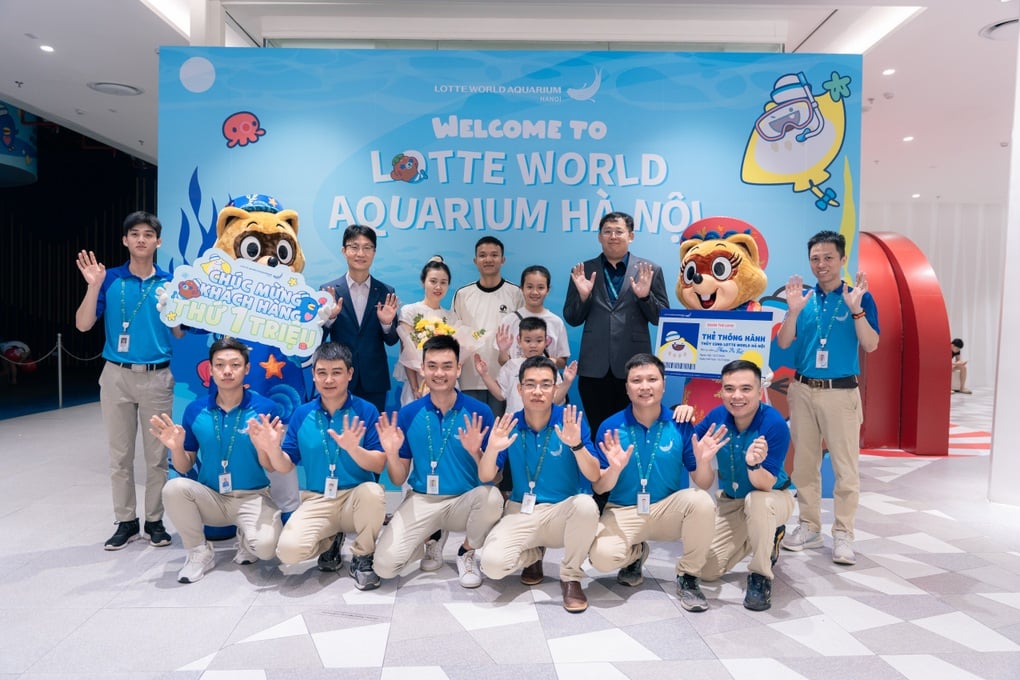 Thủy cung Lotte World Hà Nội đón vị khách thứ 1 triệu - 6