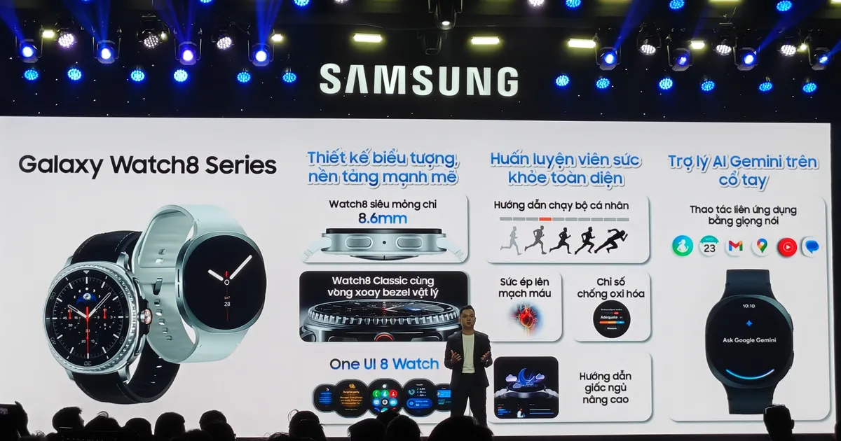 Galaxy Watch8 Series tối ưu các tính năng sức khỏe
