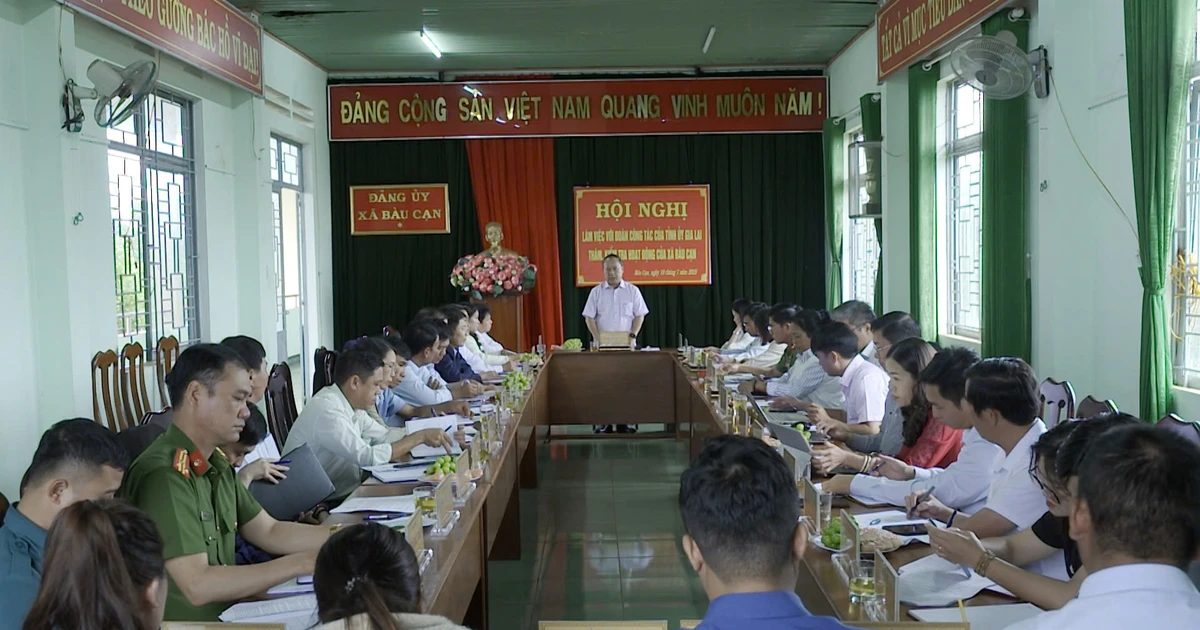 Phó Bí thư Tỉnh ủy Châu Ngọc Tuấn: Cần chuẩn bị tốt công tác nhân sự cho Đại hội đại biểu Đảng bộ xã Bàu Cạn