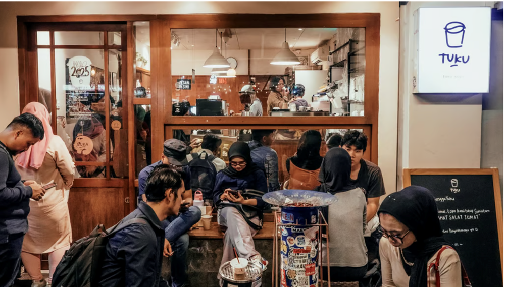 Một chi nhánh quán cà phê Kopi Tuku ở Jakarta.