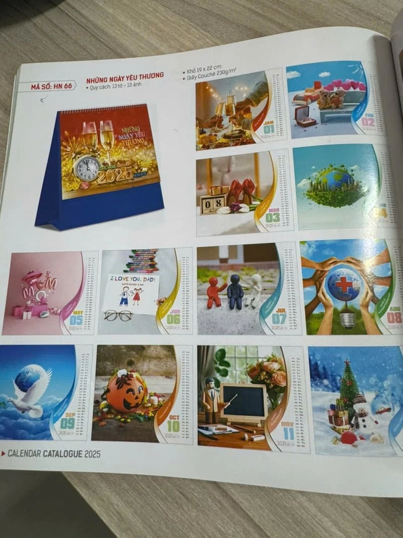 Xu hướng in lịch riêng cho các hội nhóm, câu lạc bộ