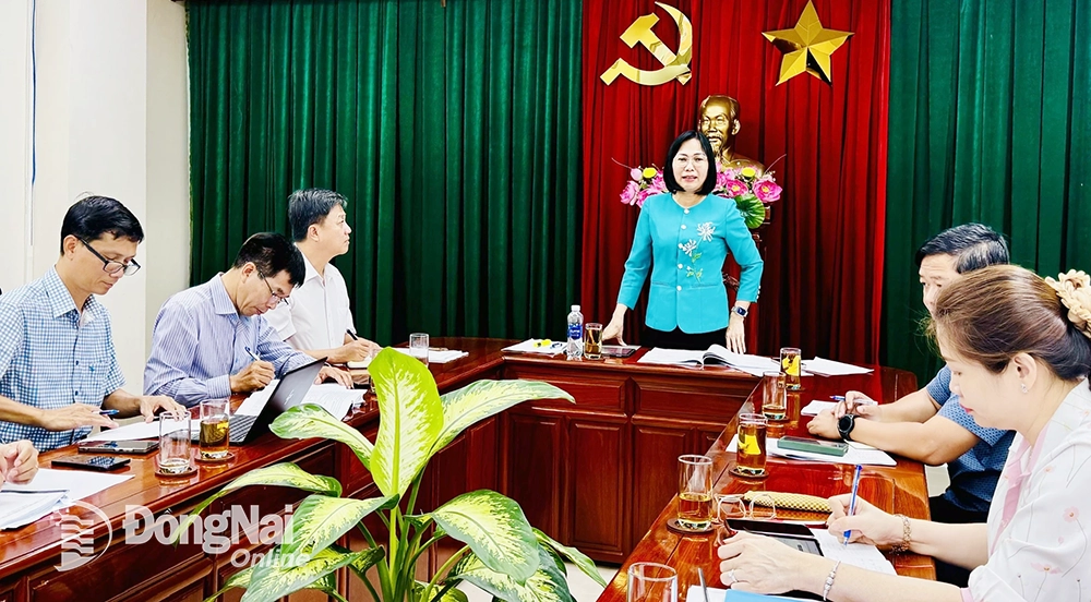 Phó chủ tịch UBND tỉnh Nguyễn chủ trì buổi làm việc. Ảnh: B.Nguyên