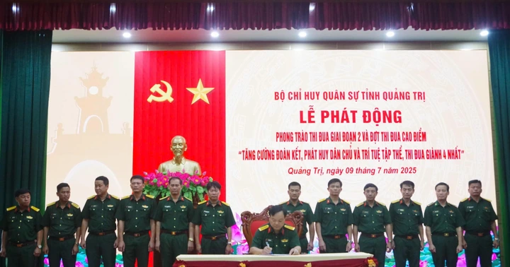 The Provincial Military Command launched a high-level emulation campaign to welcome Party congresses at all levels.