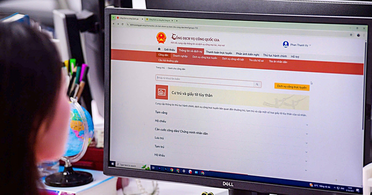 View list of online public services in Ho Chi Minh City
