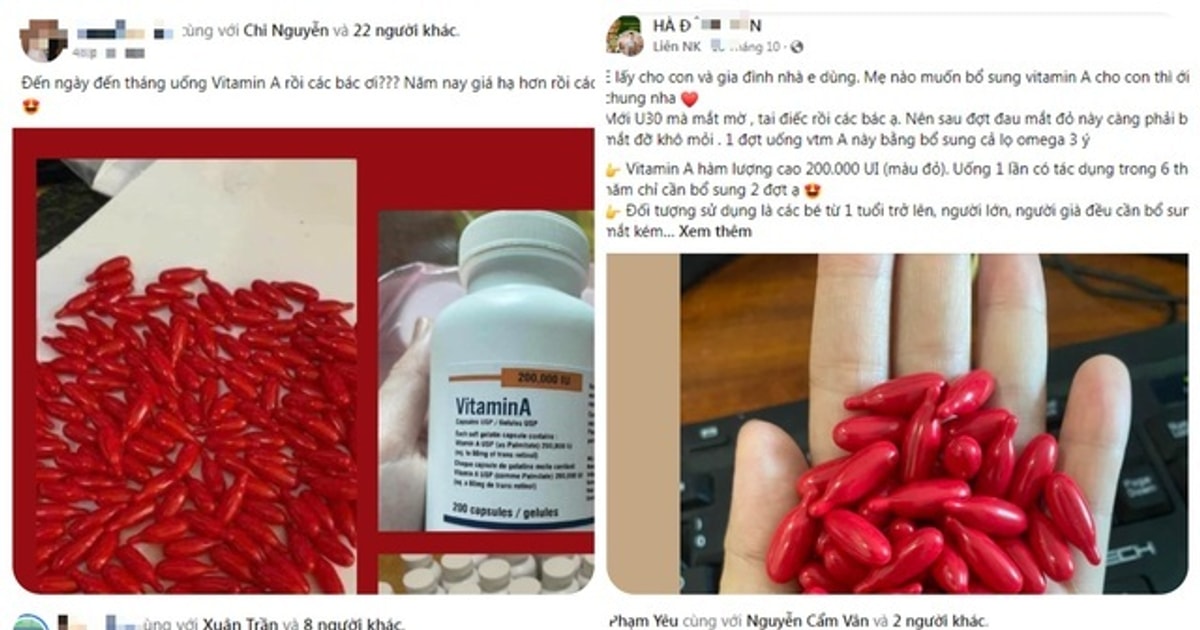 Cảnh giác với việc mua vitamin A trên mạng xã hội