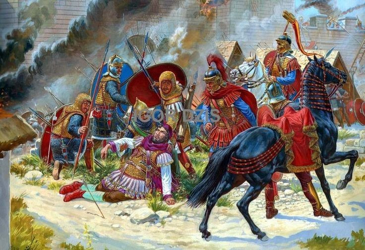 7. Con trai Valerian là Gallienus kế vị nhưng không đủ sức xoay chuyển. Gallienus cố gắng ổn định tình hình, nhưng La Mã tiếp tục bị xâm lược bởi các bộ tộc German, Goth và các nhóm ly khai ở vùng Gallic. Ảnh: Pinterest.