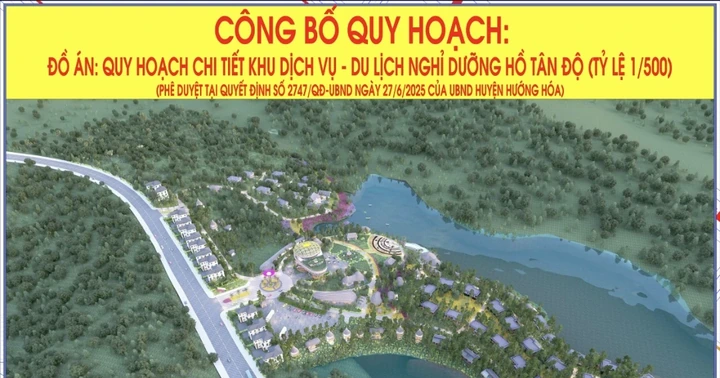 Công bố Đồ án quy hoạch chi tiết Khu dịch vụ - Du lịch nghỉ dưỡng hồ Tân Độ