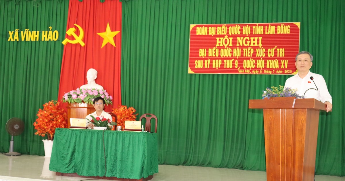 អ្នកបោះឆ្នោតឃុំ Vinh Hao ដាក់ញត្តិអំពីបញ្ហាបរិស្ថានជាច្រើន។