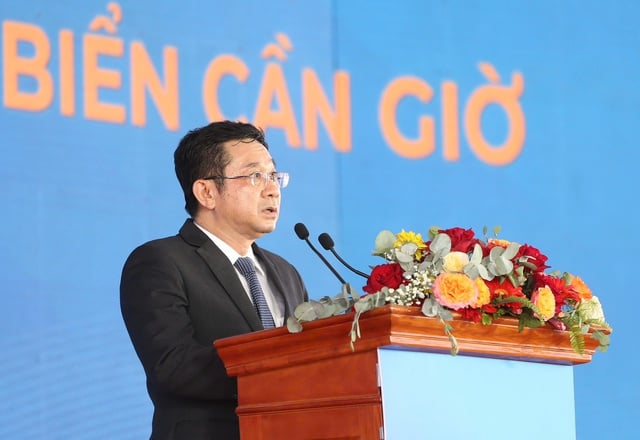 Cận cảnh lễ khởi công siêu dự án Khu đô thị lấn biển Cần Giờ của Vingroup- Ảnh 3.