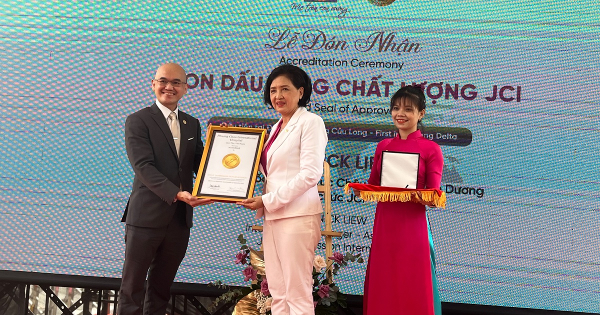 Phuong Chau International Hospital receives JCI gold quality seal