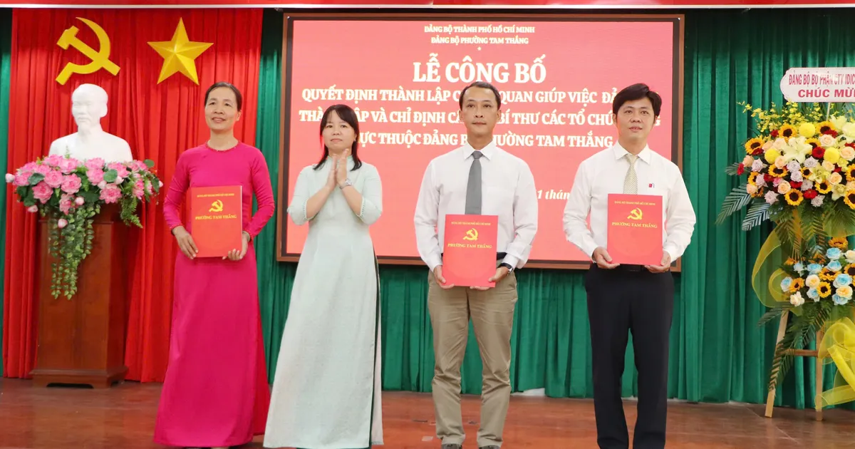 Phường Tam Thắng thành lập các cơ quan giúp việc Đảng ủy