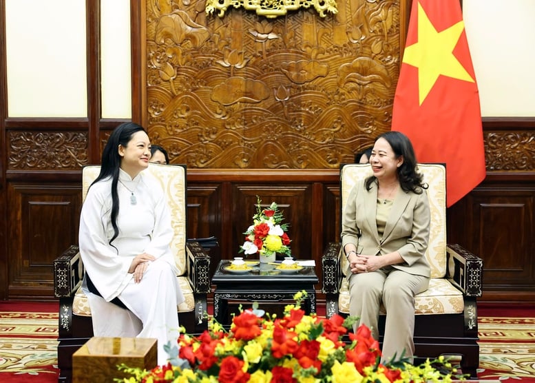Phó Chủ tịch nước tiếp nữ phi hành gia gốc Việt đầu tiên bay vào không gian- Ảnh 1.