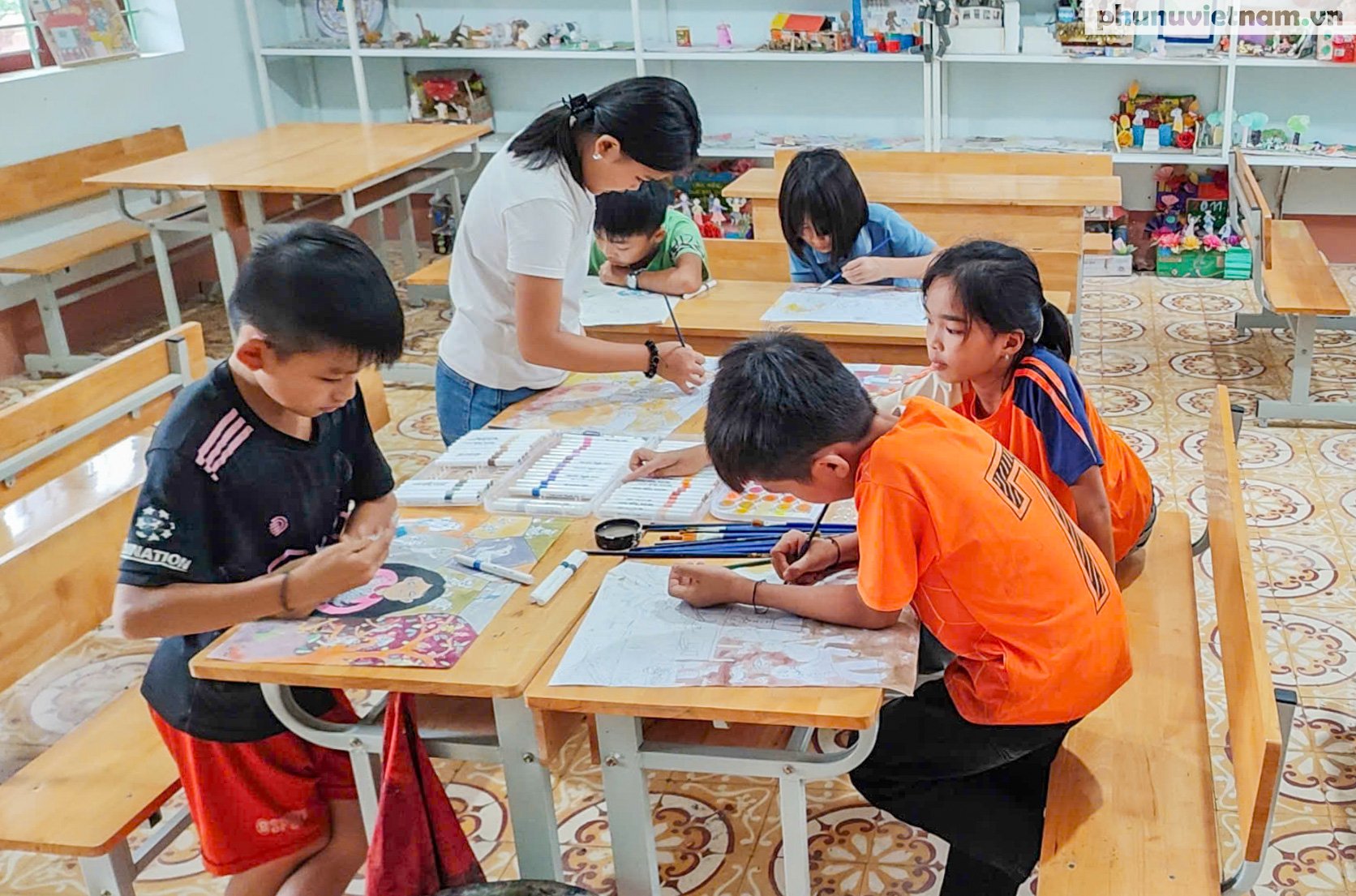 Tổ Mỹ thuật vùng cao – Nơi trẻ em dân tộc thiểu số sáng tạo và cất tiếng nói bình đẳng giới- Ảnh 4.