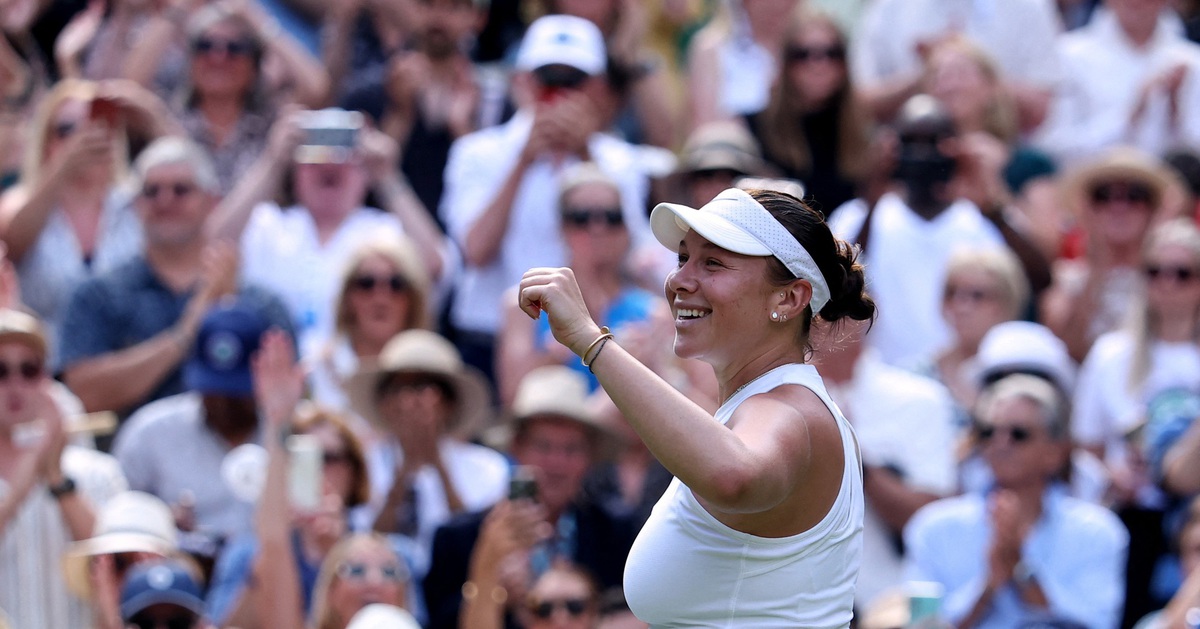 Anisimova gây sốc khi đánh bại số 1 thế giới Sabalenka để vào chung kết Wimbledon 2025