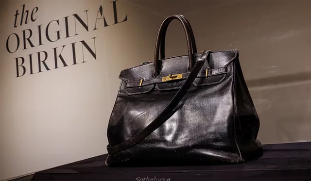 Túi Hermès của Jane Birkin bán đấu giá hơn 260 tỉ đồng- Ảnh 1.