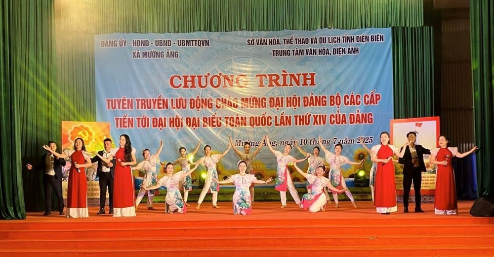 Đặc sắc chương trình tuyên truyền chào mừng Đại hội Đảng các cấp ở Mường Ảng - ảnh 2