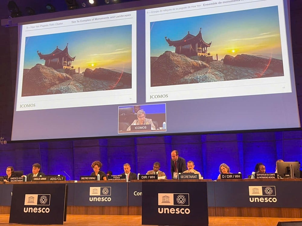 Danh thắng Yên Tử- Vĩnh Nghiêm- Côn Sơn- Kiếp Bạc được UNESCO ghi danh vào Danh mục Di sản văn hóa thế giới