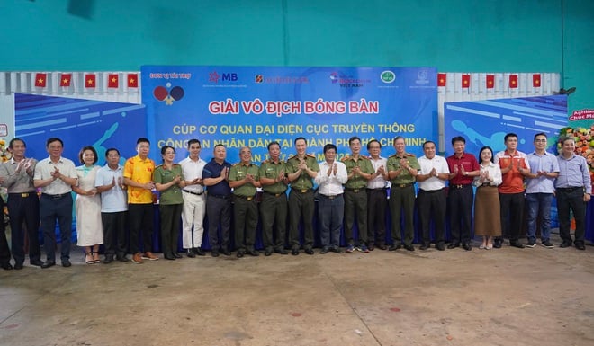 Giải bóng bàn cúp Cơ quan đại diện Cục Truyền thông CAND tại TP.HCM đã tìm ra nhà vô địch- Ảnh 5.