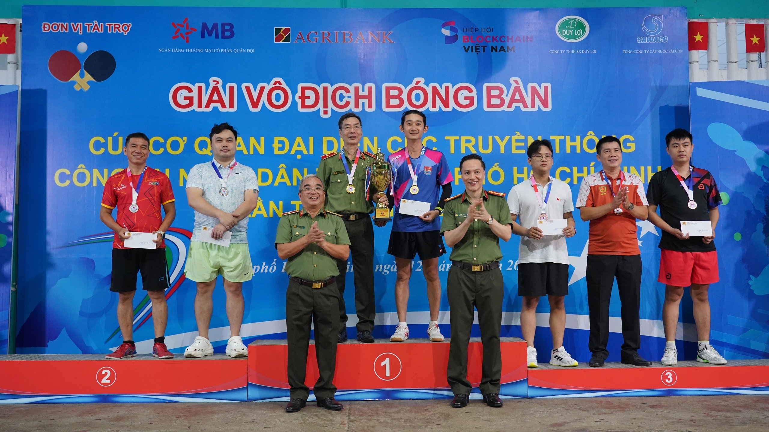 Giải bóng bàn cúp Cơ quan đại diện Cục Truyền thông CAND tại TP.HCM đã tìm ra nhà vô địch- Ảnh 11.