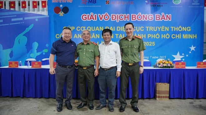 Giải bóng bàn cúp Cơ quan đại diện Cục Truyền thông CAND tại TP.HCM đã tìm ra nhà vô địch- Ảnh 4.