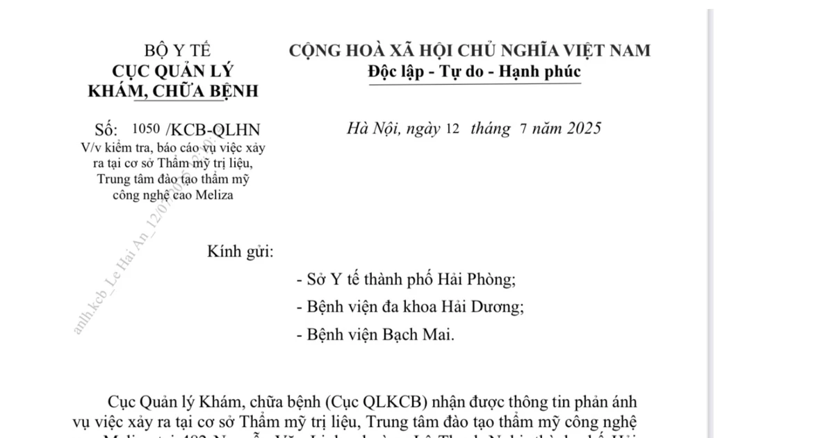 Điều tra vụ bệnh nhân nguy kịch khi thẩm mỹ tại một cơ sở tư nhân ở Hải Phòng