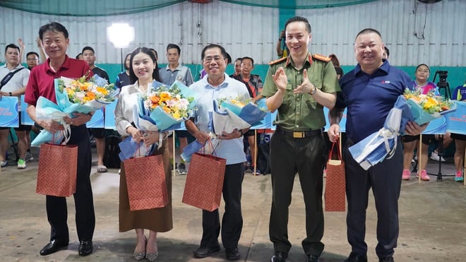 Giải bóng bàn cúp Cơ quan đại diện Cục Truyền thông CAND tại TP.HCM đã tìm ra nhà vô địch- Ảnh 6.
