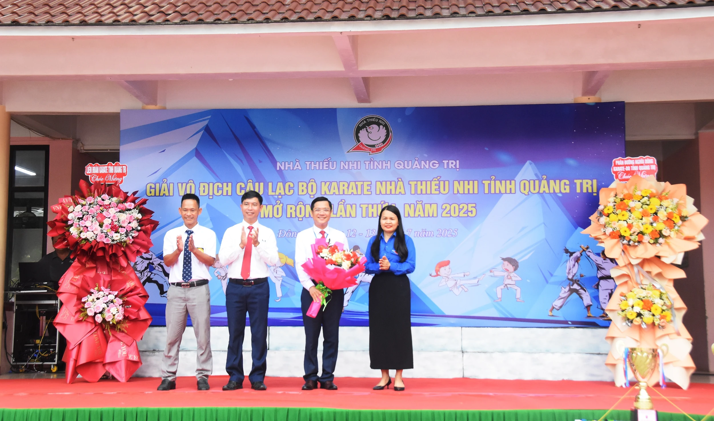 Khai mạc Giải vô địch CLB Karate Nhà Thiếu nhi tỉnh Quảng Trị mở rộng lần thứ I - năm 2025
