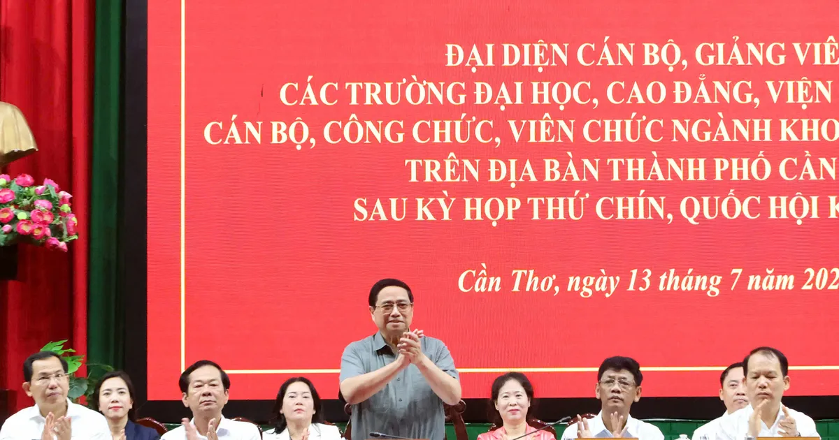Thủ tướng Phạm Minh Chính: Cần Thơ phải là đầu tàu của ĐBSCL trên tất cả lĩnh vực