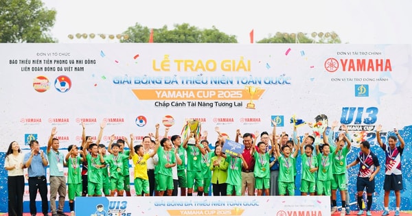 ក្រុម Nam Dinh U13 បានឈ្នះជើងឯកបាល់ទាត់ជាតិ U13 ជាលើកដំបូង
