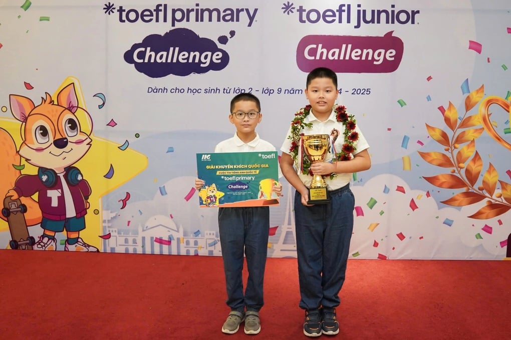 Anh em song sinh cùng giành giải quốc gia tiếng Anh TOEFL Challenge - 1